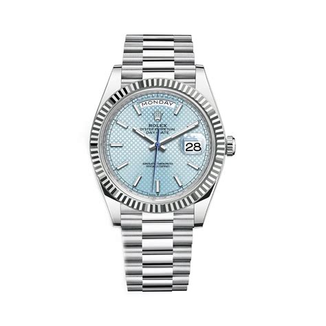 rolex ice blue diagonal motif|rolex day date platinum.